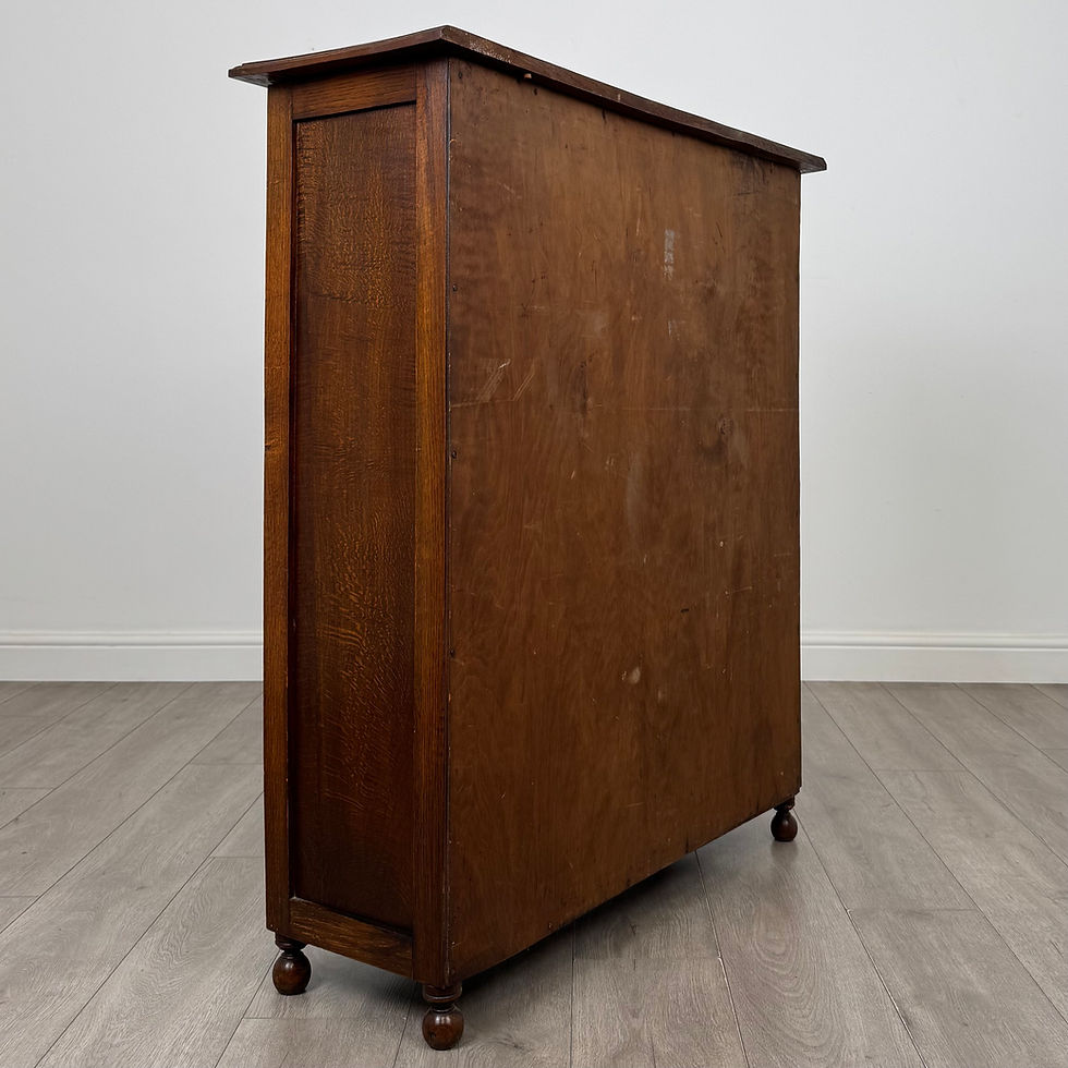Thumbnail: Antique 20th Century Edwardian Oak Display Cabinet ( AF-6207 )
