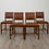 Thumbnail: Vintage 20th Century Set Of 4 Oak Dining Chairs ( REF AF-4283 )
