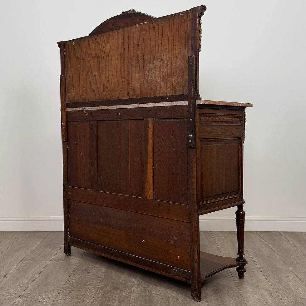 Thumbnail: Antique 19th Century French Pair Of Marble Top Cabinets ( REF AF-5062 )