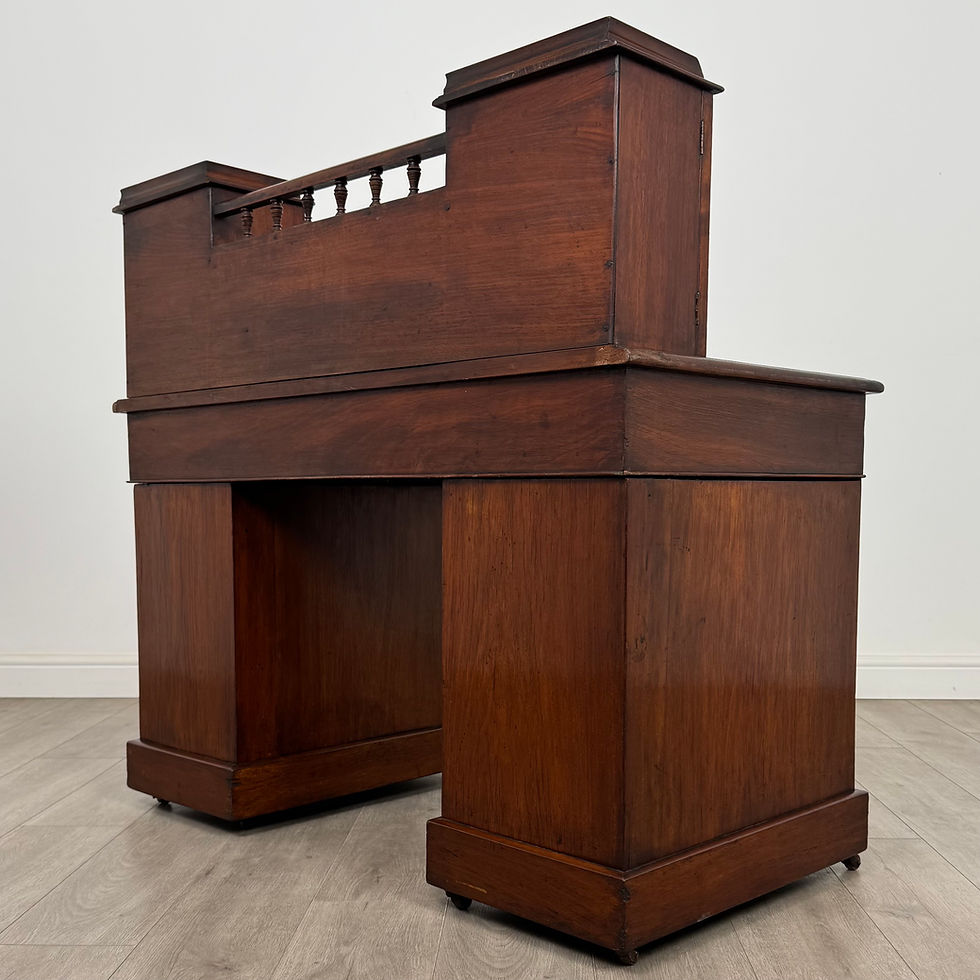 Thumbnail: Antique 19th Century Victorian Dickens Desk In Mahogany ( AF-5416 )