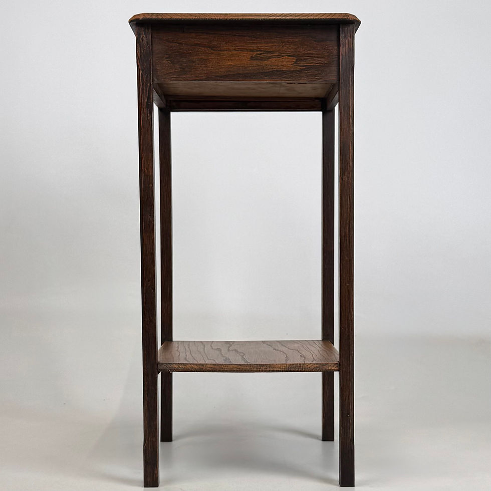 Thumbnail: Antique 20th Century Small Edwardian Side Table In Oak ( AF-5526 )