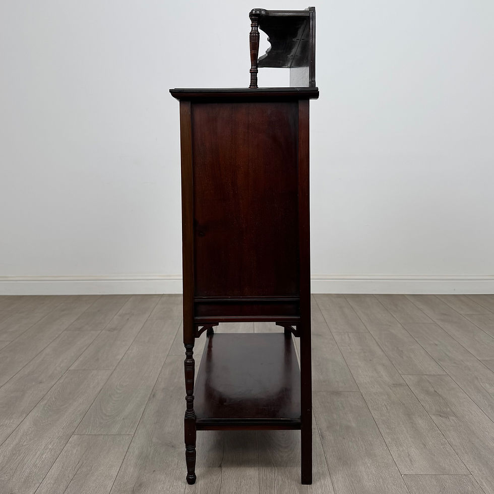 Thumbnail: Antique 20th Century Edwardian Display Cabinet In Mahogany ( AF-5846 )