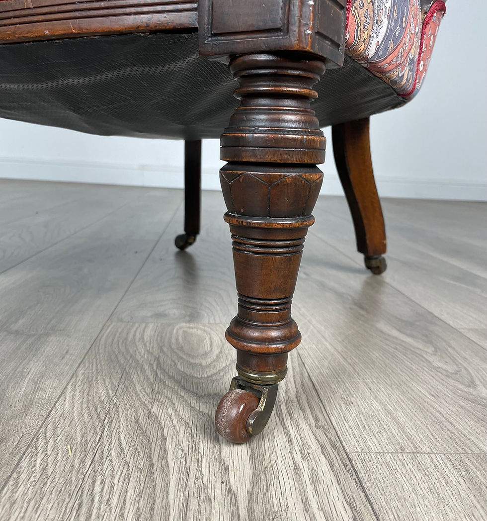 Thumbnail: Antique 20th Century Nursing Chair / Armchair In Mahogany ( REF AF-3096 )