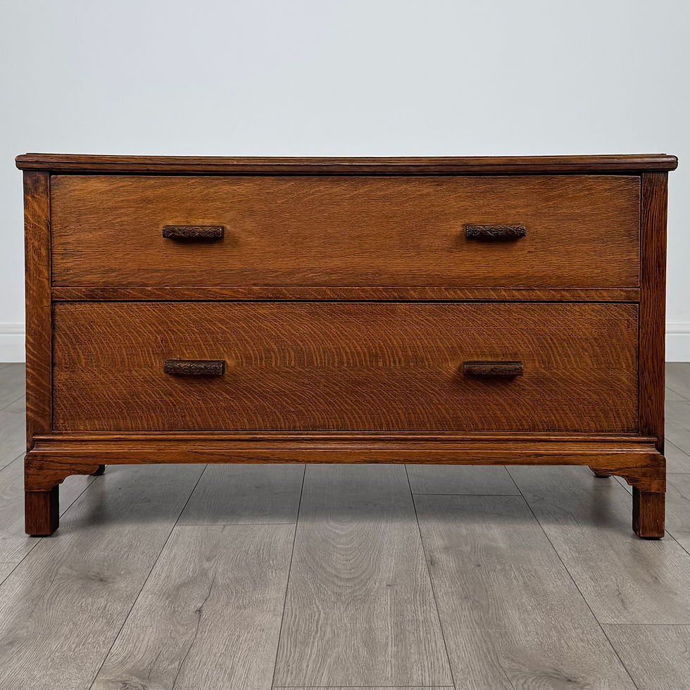Antique 20th Century Low Cabinet With Drawers In Oak ( REF AF-4085 )