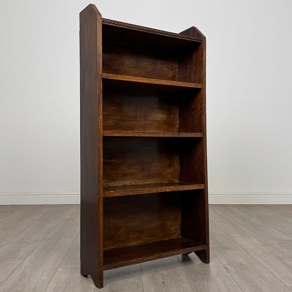 Thumbnail: Antique 20th Century Small Open Bookcase In Oak ( AF-5479 )