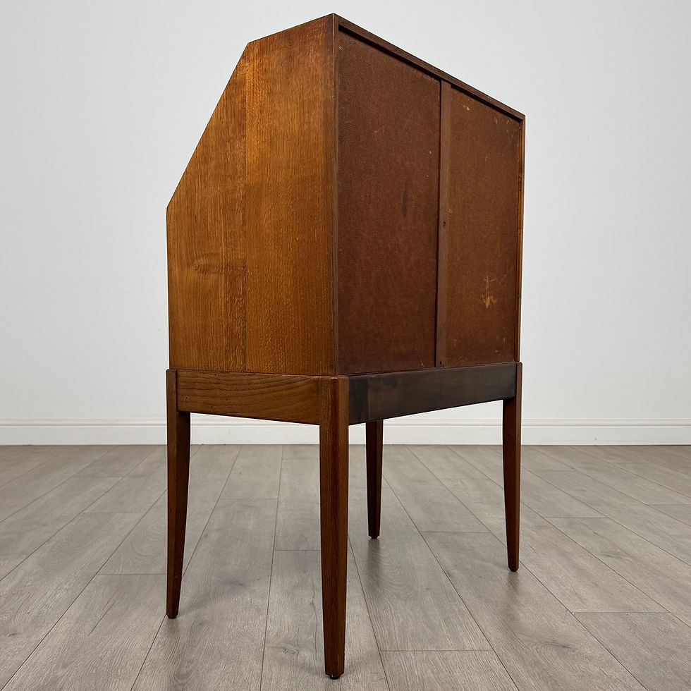 Thumbnail: Antique 20th Century Art Deco Style Bureau In Oak ( AF-5493 )