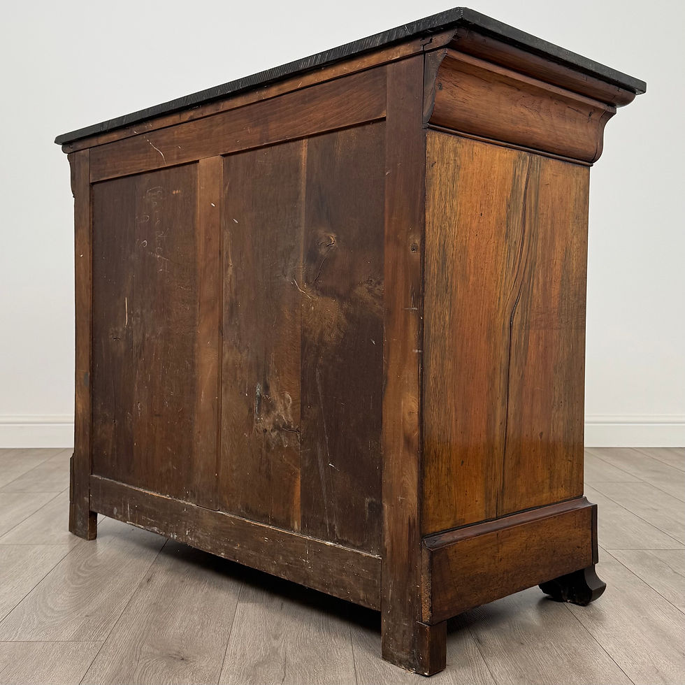 Thumbnail: Antique 19th Century Burr Walnut French Chest Of Drawers ( REF AF-4729 )
