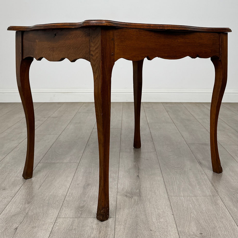 Thumbnail: Antique 20th Century Good Quality French Side Table In Oak ( AF-6302 )