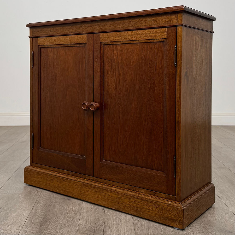 Thumbnail: Vintage 20th Century Small Mahogany Cupboard ( AF-5665 )