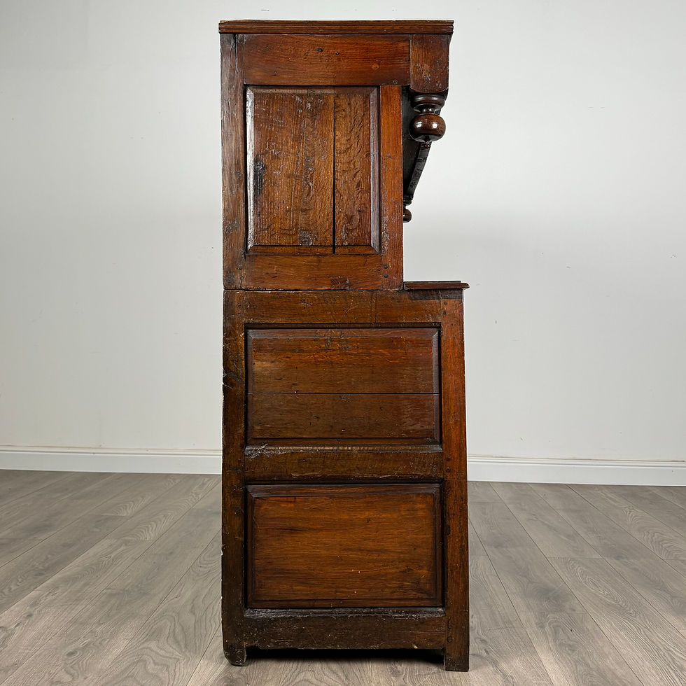 Thumbnail: Antique 18th Century Welsh Deuddarn Cupboard In Oak ( REF AF-3434 )