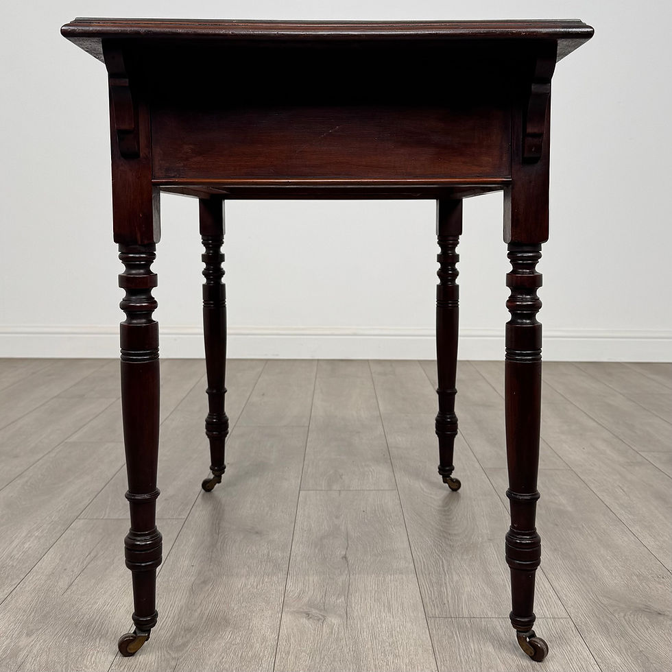 Thumbnail: Antique 20th Century Good Quality Writing Table In Mahogany ( REF AF-4798 )