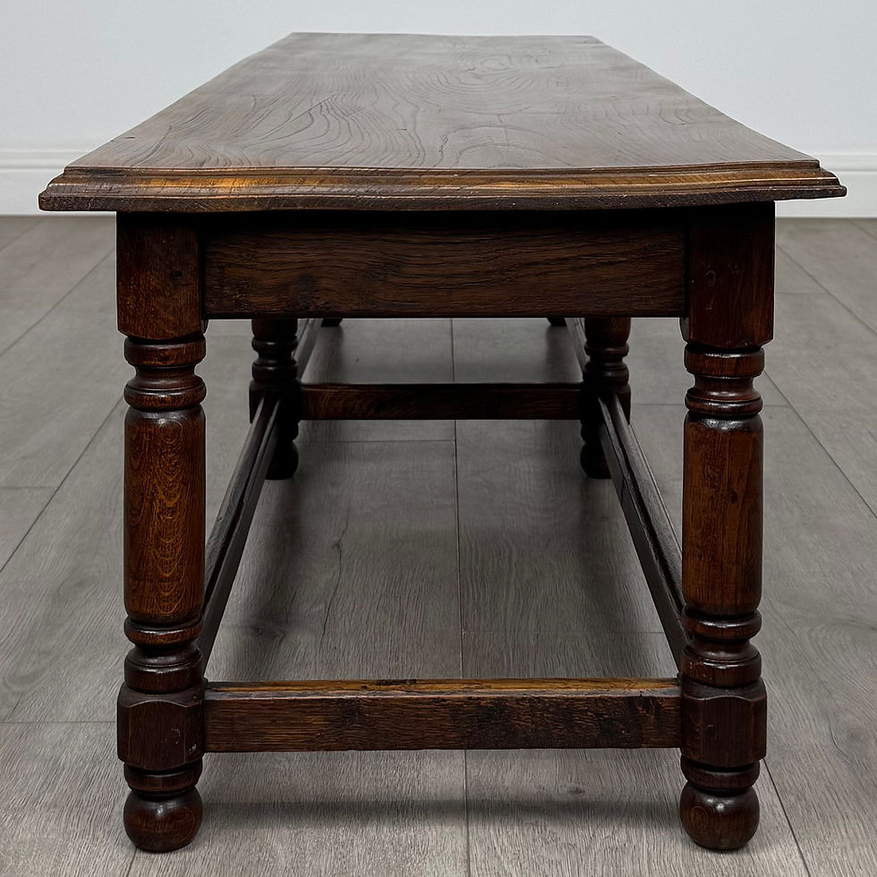 Thumbnail: Antique 20th Century Good Quality Bench In Oak ( AF-5975 )