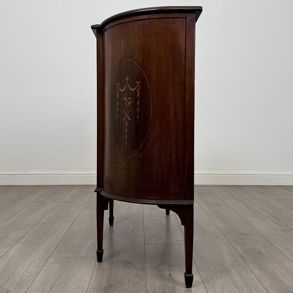 Thumbnail: Antique 20th Century Edwardian Display Cabinet In Mahogany ( AF-5877 )