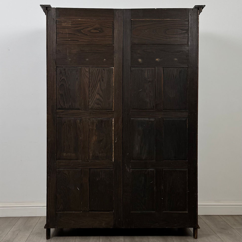 Thumbnail: Antique 20th Century Good Quality Fitted Wardrobe In Oak ( AF-6061 )