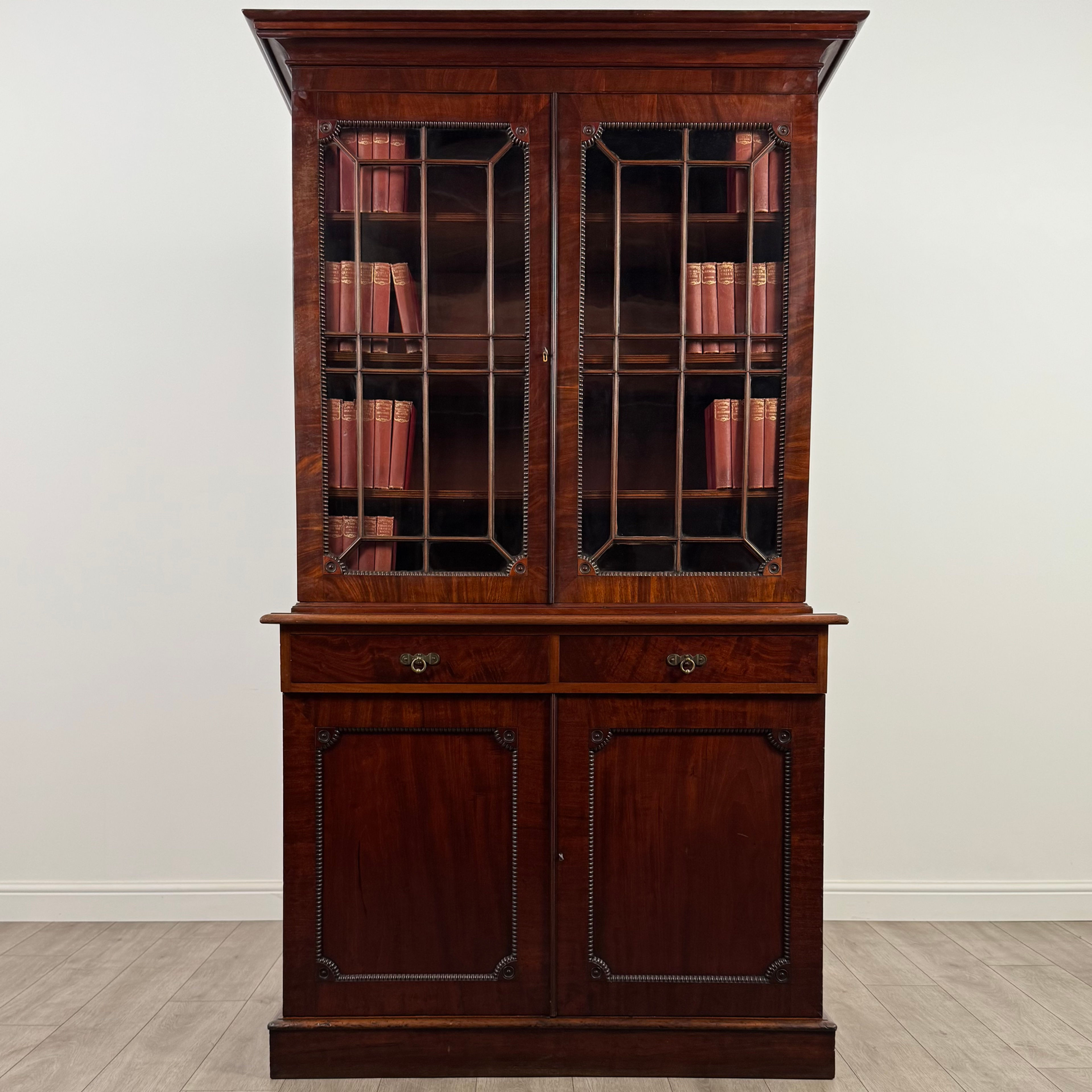 Antique 19th Century Regency Style Bookcase In Mahogany ( REF AF-4504 )