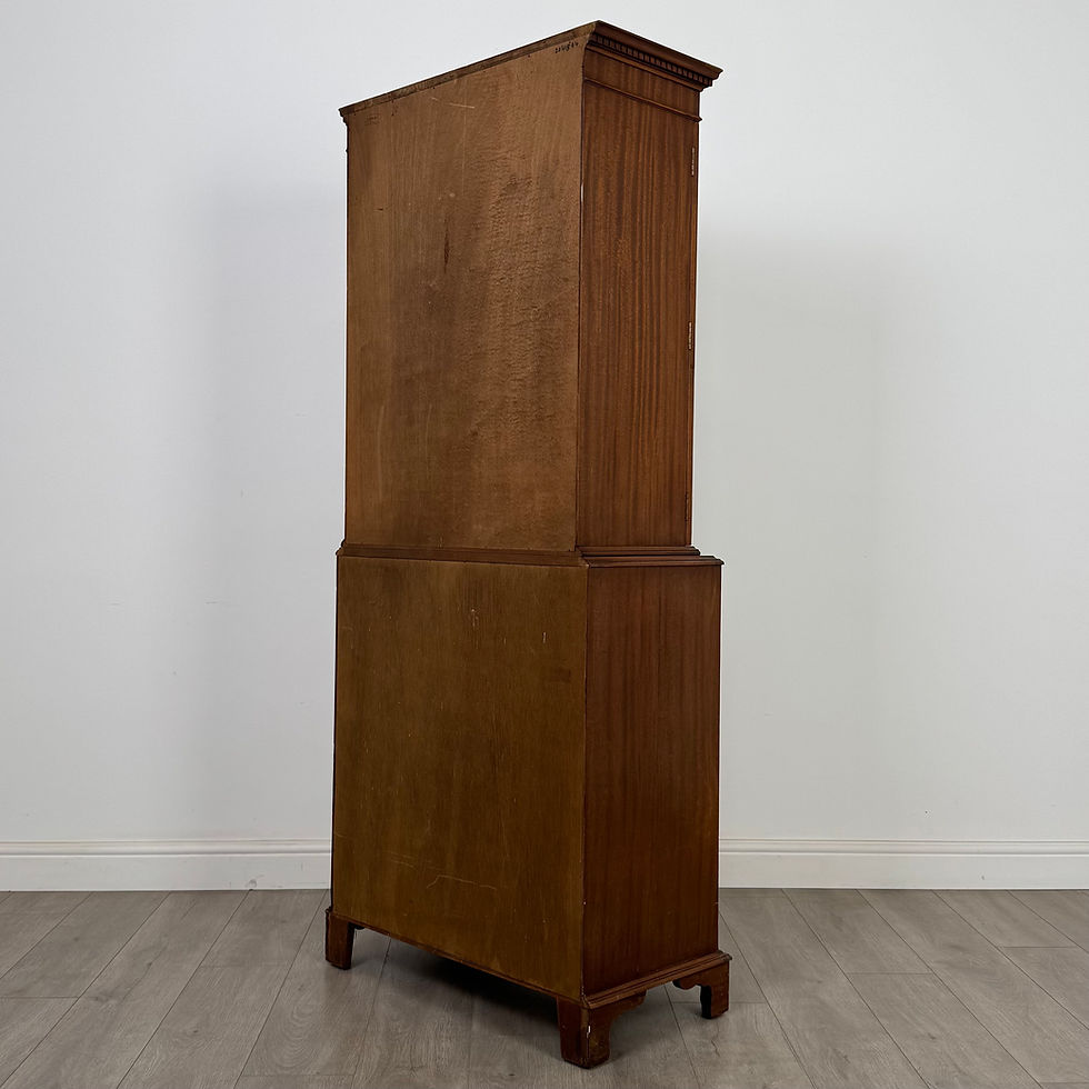 Thumbnail: Antique 20th Century Secretaire Bookcase In Mahogany ( AF-5654 )