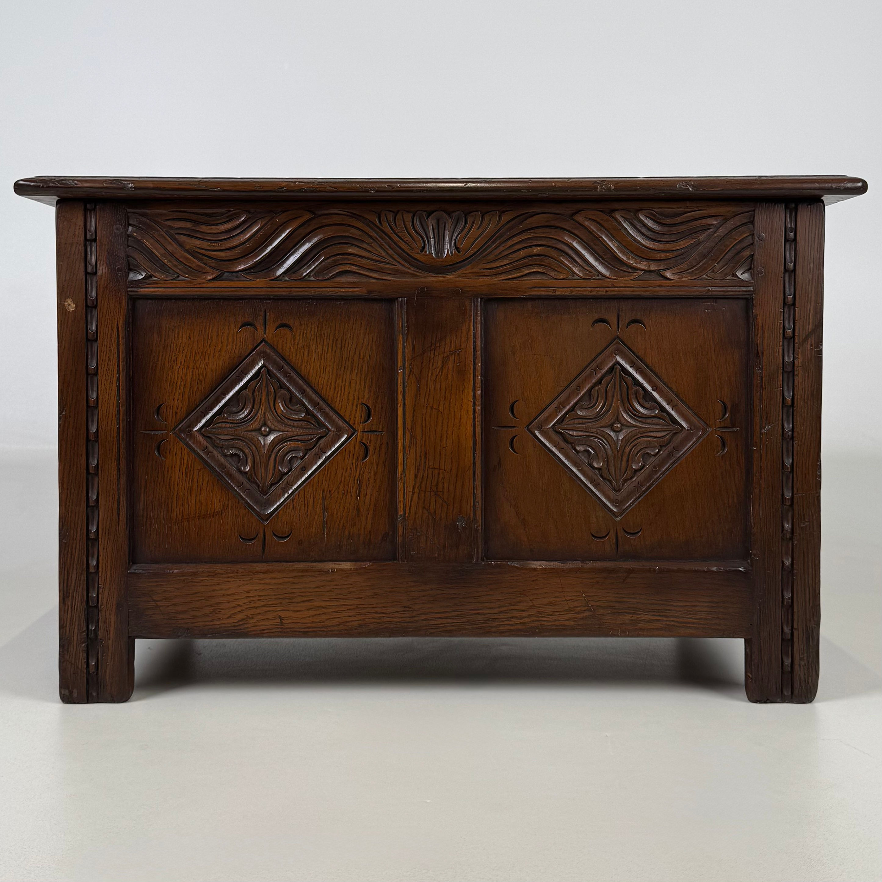 Antique 20th Century Good Quality Oak Blanket Box ( REF AF-4863 )