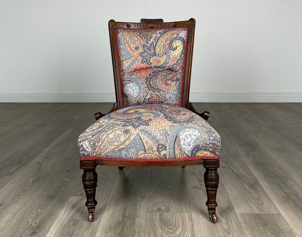 Thumbnail: Antique 20th Century Nursing Chair / Armchair In Mahogany ( REF AF-3096 )