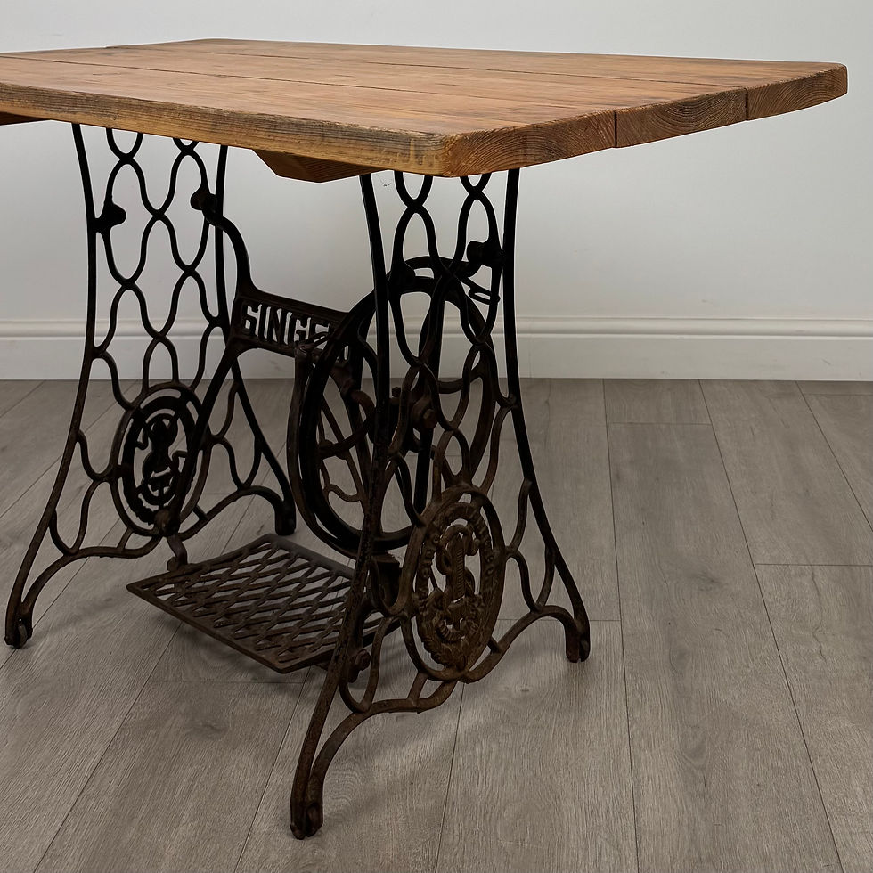 Thumbnail: Vintage 20th Century Cast Iron Table Of Good Quality ( AF-5287 )