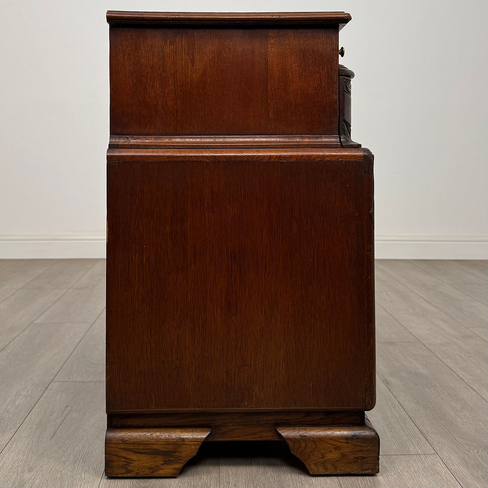Thumbnail: Antique 20th Century Carved Oak Chest Of Drawers ( AF-5565 )