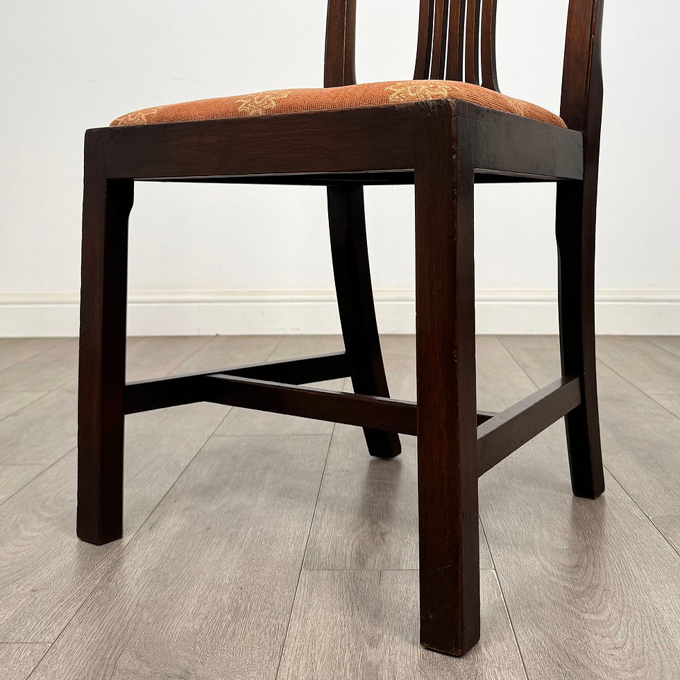 Thumbnail: Antique 19th Century Georgian Style Set Of 8 Mahogany Dining Chairs ( AF-5571 )