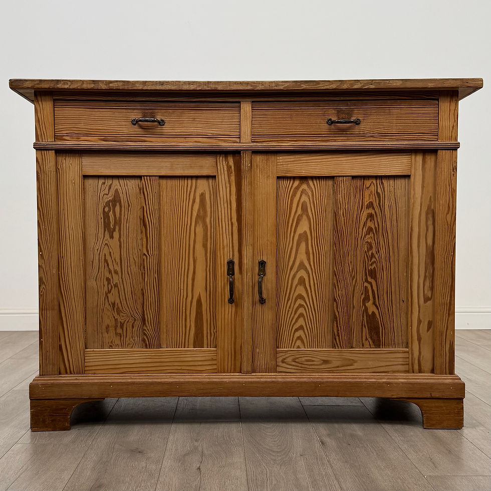 Thumbnail: Antique 20th Century Edwardian Pitch Pine Cupboard ( AF-5513 )