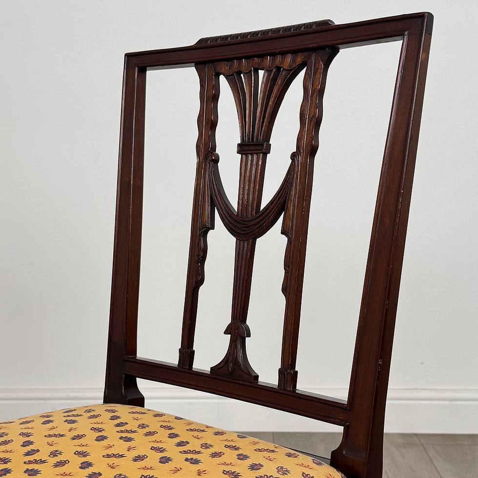 Thumbnail: Antique 19th Century Set Of 6 Dining Chairs In Mahogany ( REF AF-4707 )