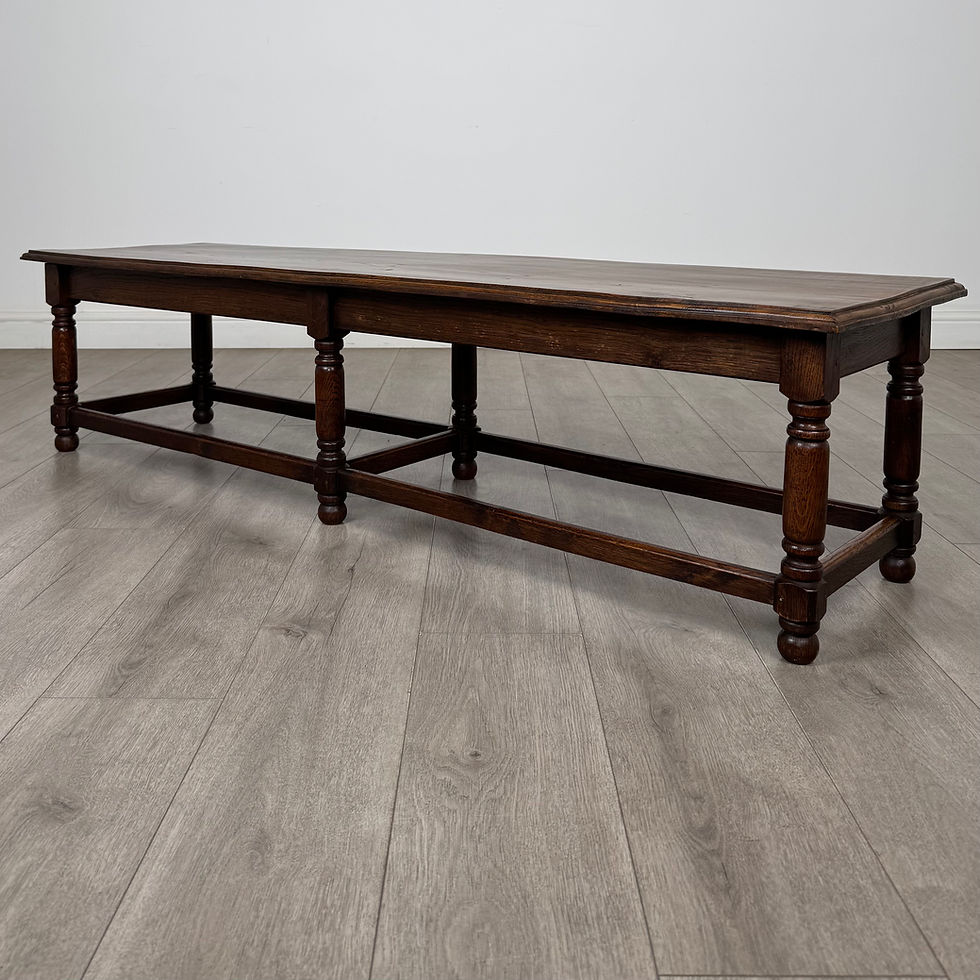 Thumbnail: Antique 20th Century Good Quality Bench In Oak ( AF-5975 )