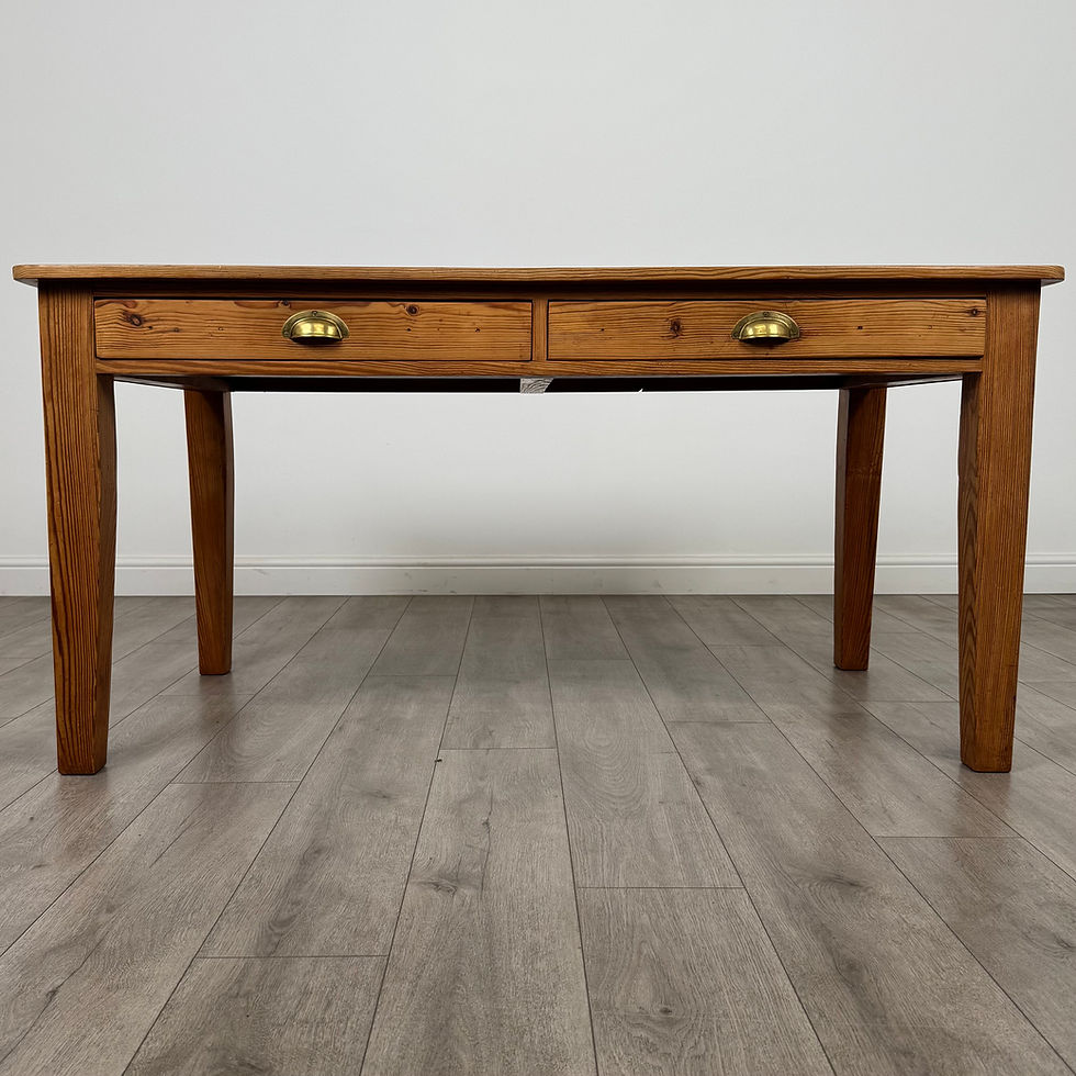 Vintage 20th Century Good Quality Pine Dining Table ( REF AF-4540 )