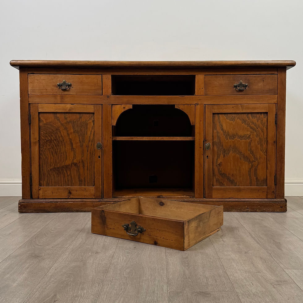 Thumbnail: Antique 19th Century Farmhouse Dresser Base In Pine ( AF-5616 )