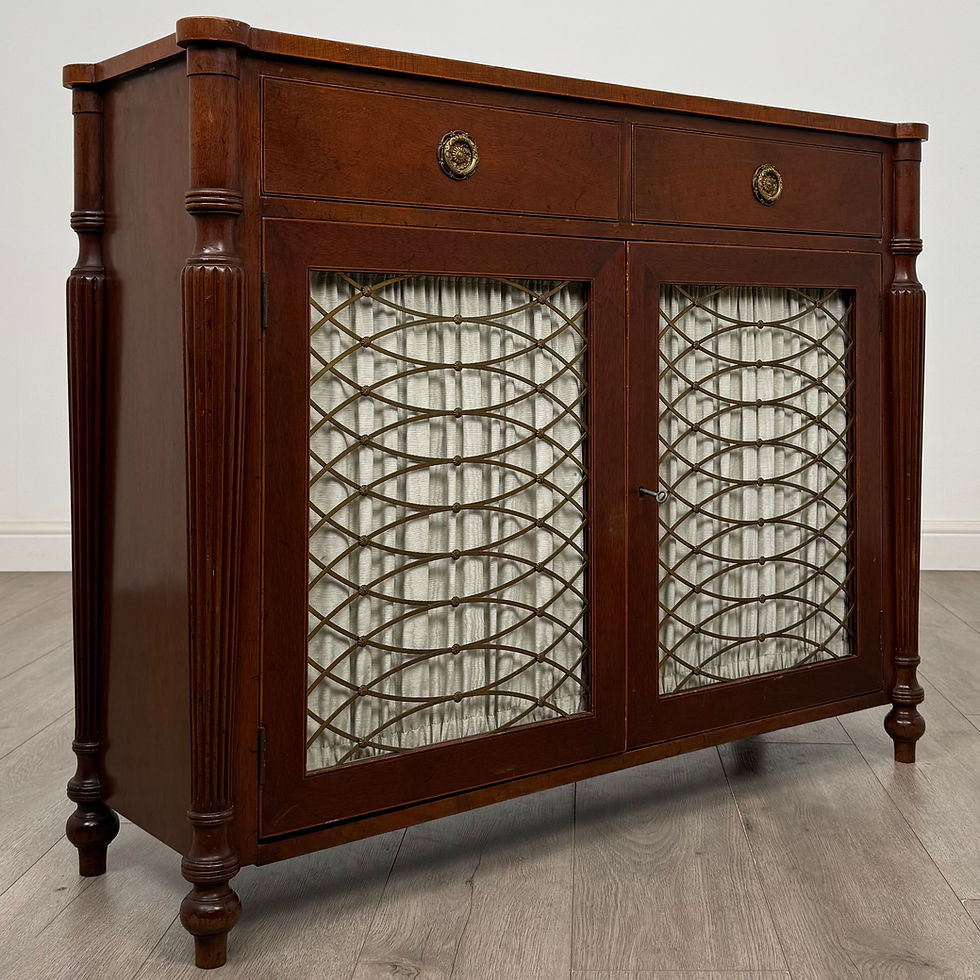 Thumbnail: Antique 19th Century Regency Style Cupboard In Mahogany ( AF-5438 )
