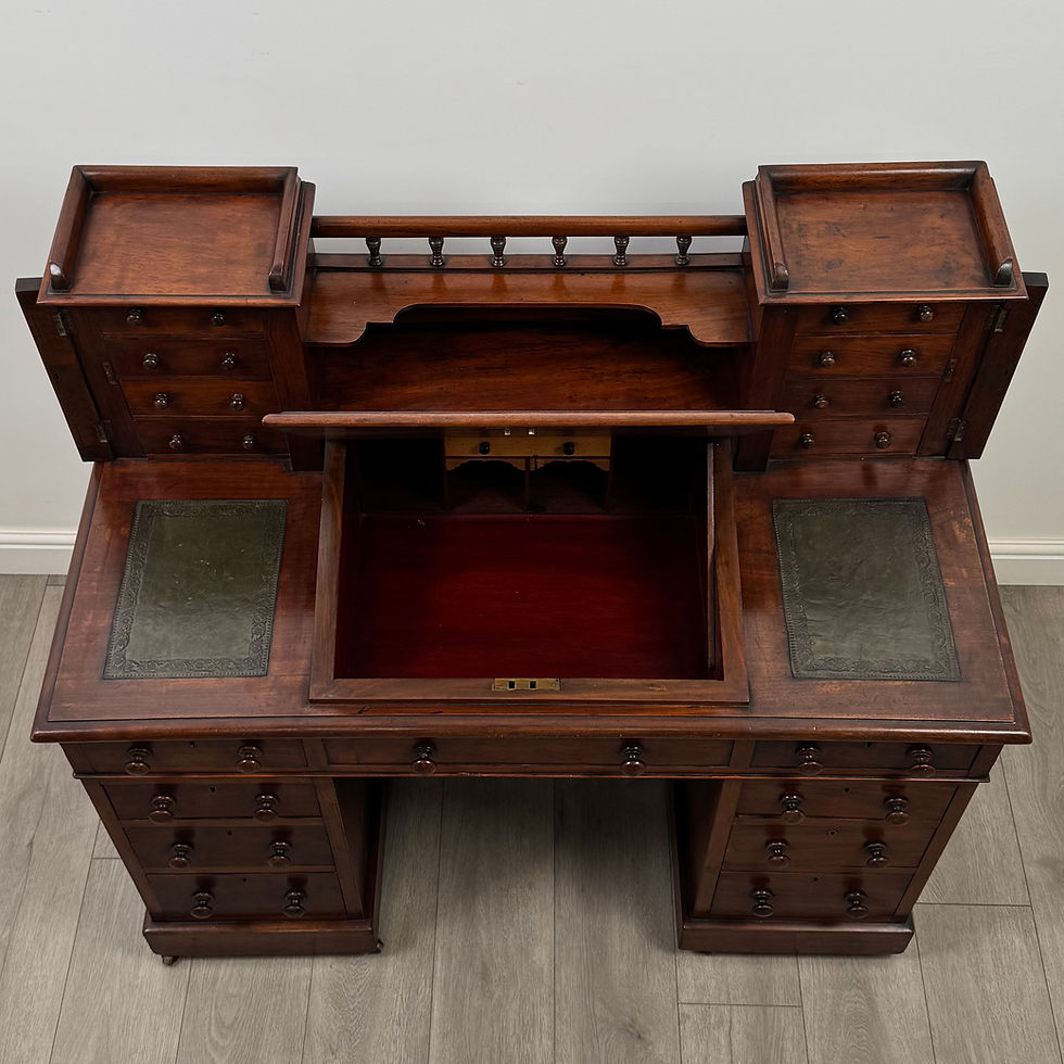 Thumbnail: Antique 19th Century Victorian Dickens Desk In Mahogany ( AF-5416 )