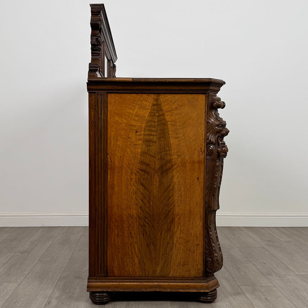 Thumbnail: Antique 19th Century Fine Quality Rare Pollard Oak Sideboard ( REF AF-4996 )