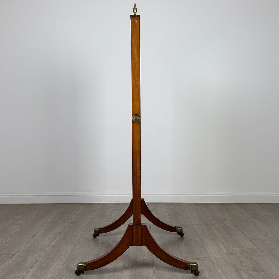 Thumbnail: Antique 20th Century Edwardian Cheval Mirror In Mahogany ( AF-5890 )