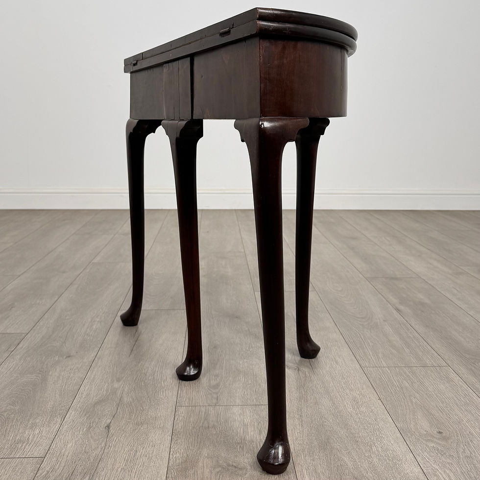 Thumbnail: Antique 18th Century Demi Lune Card Table In Mahogany ( REF AF-4950 )