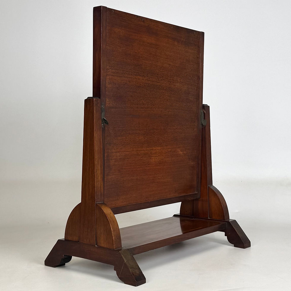 Thumbnail: Antique 20th Century Inlaid Dressing Mirror In Mahogany ( AF-5637 )