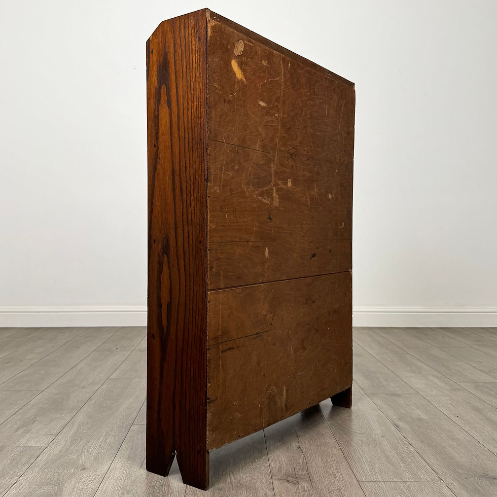 Thumbnail: Antique 20th Century Edwardian Open Bookcase In Oak ( AF-6195 )
