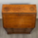 Thumbnail: Antique 20th Century Edwardian Bureau In Golden Oak ( AF-5698 )