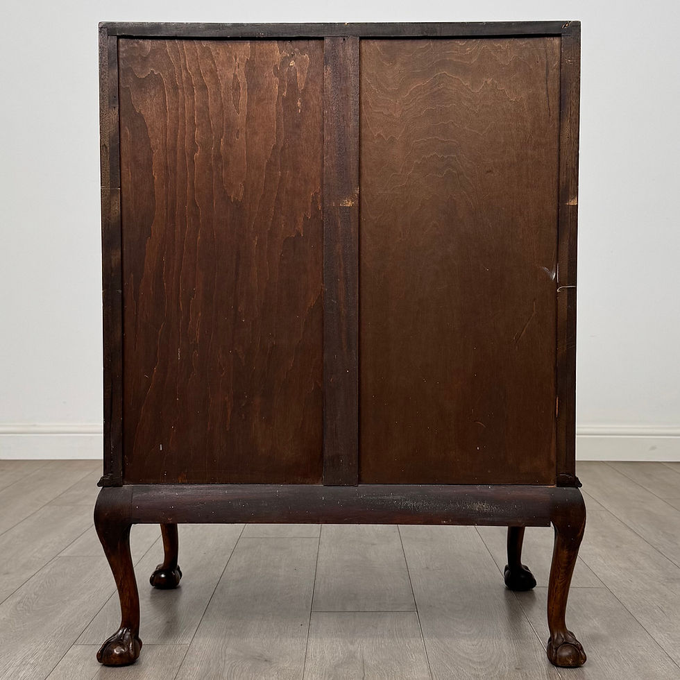 Thumbnail: Antique 20th Century Edwardian Bureau In Figured Walnut ( AF-5938 )