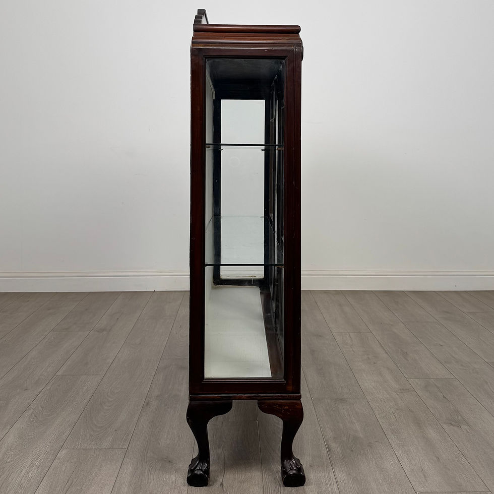 Thumbnail: Antique 20th Century Edwardian Display Cabinet In Mahogany  ( AF-5694 )