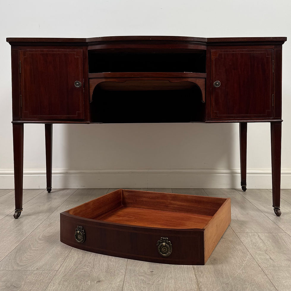 Thumbnail: Antique 20th Century Edwardian Writing Table In Mahogany ( AF-5227 )