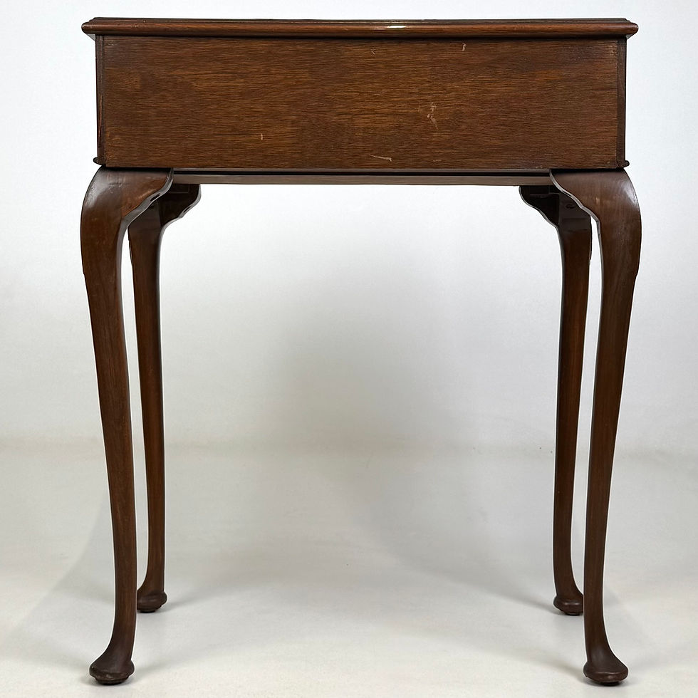 Thumbnail: Antique 20th Century Edwardian Side Table In Figured Walnut ( AF-6101 )