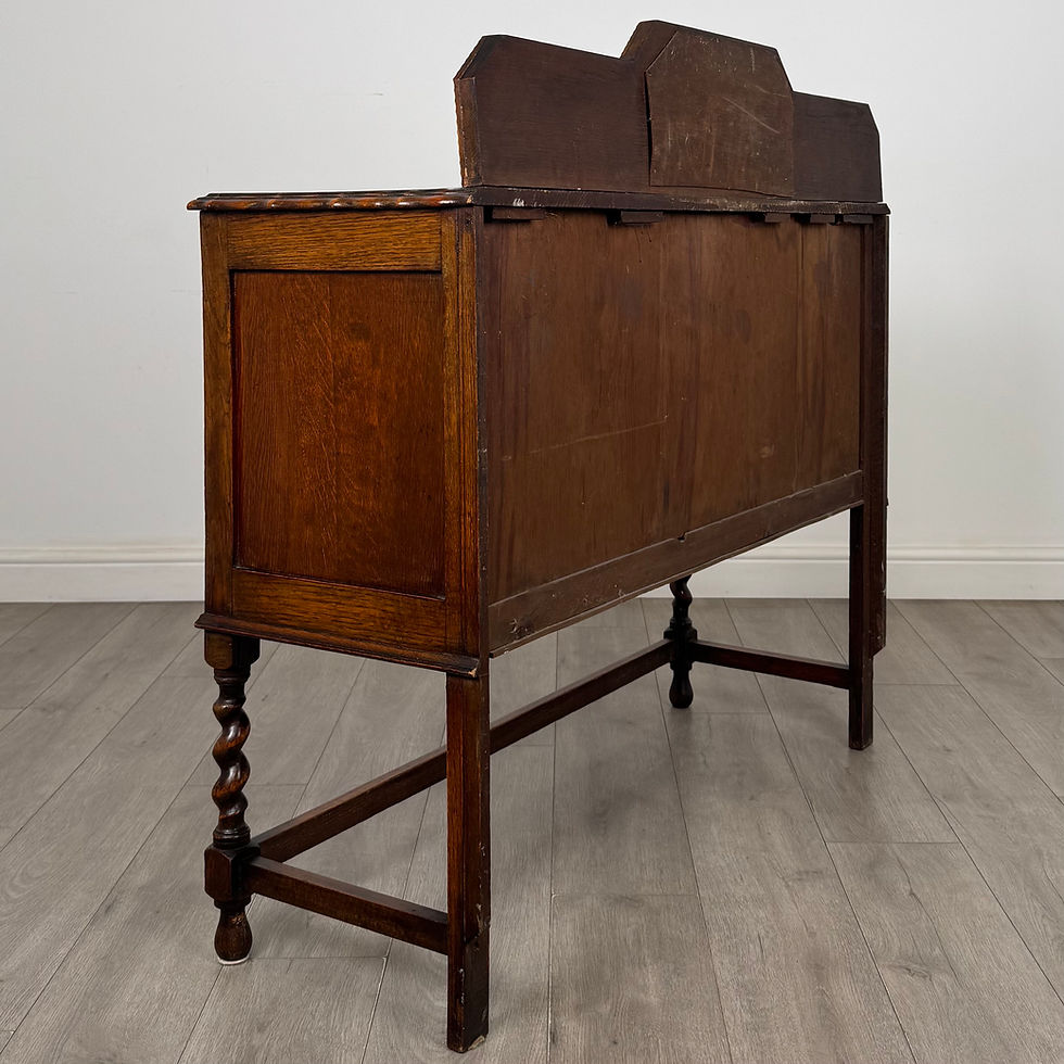 Thumbnail: Antique 20th Century Edwardian Sideboard In Golden Oak ( AF-6074 )