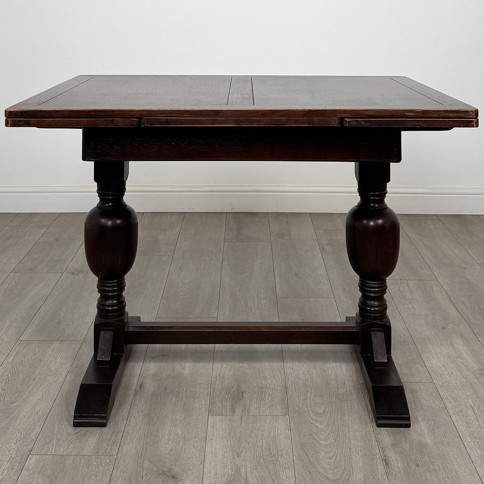 Thumbnail: Antique 20th Century Dining Table With 4 Chairs In Oak ( REF AF-5182 )