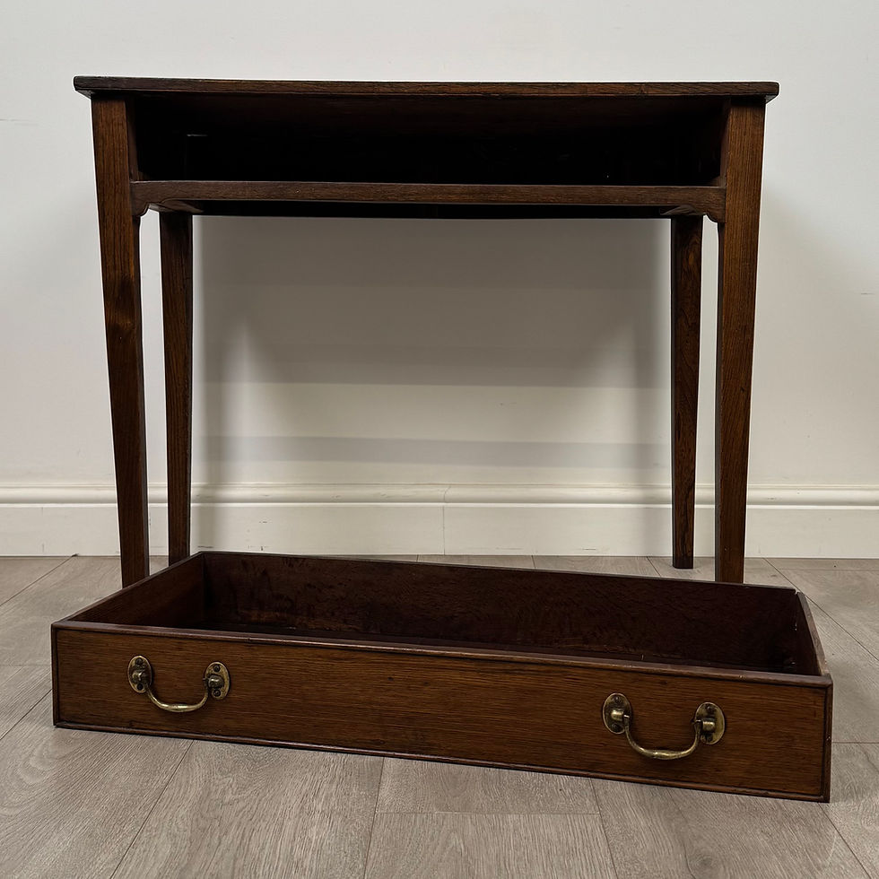 Thumbnail: Antique 18th Century Georgian Writing Table In Oak ( AF-5759 )
