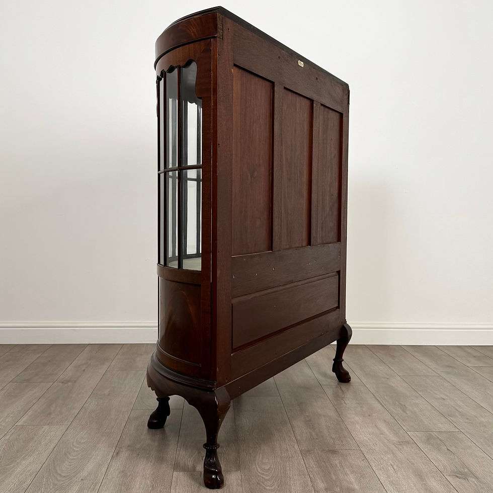 Thumbnail: Antique 20th Century Demi Lune Display Cabinet In Mahogany ( REF AF-4728 )