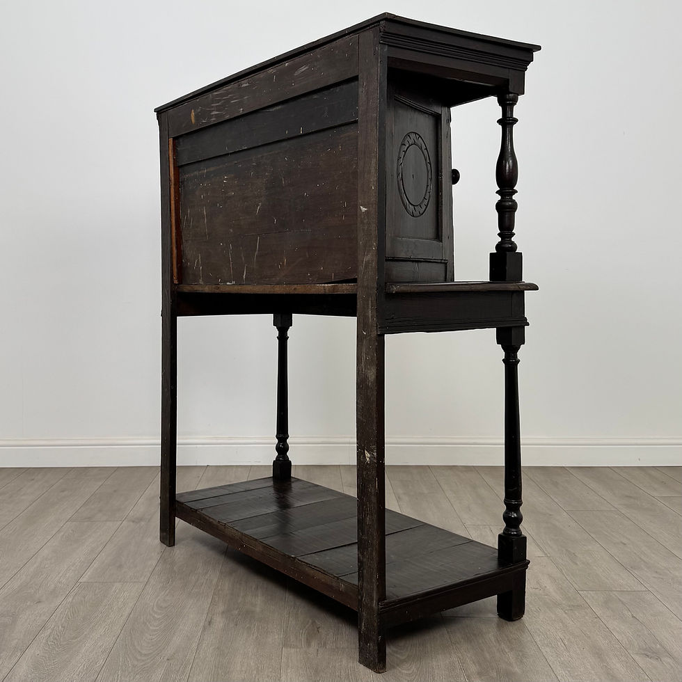Thumbnail: Antique 18th Century Georgian Oak Cupboard ( AF-5426 )