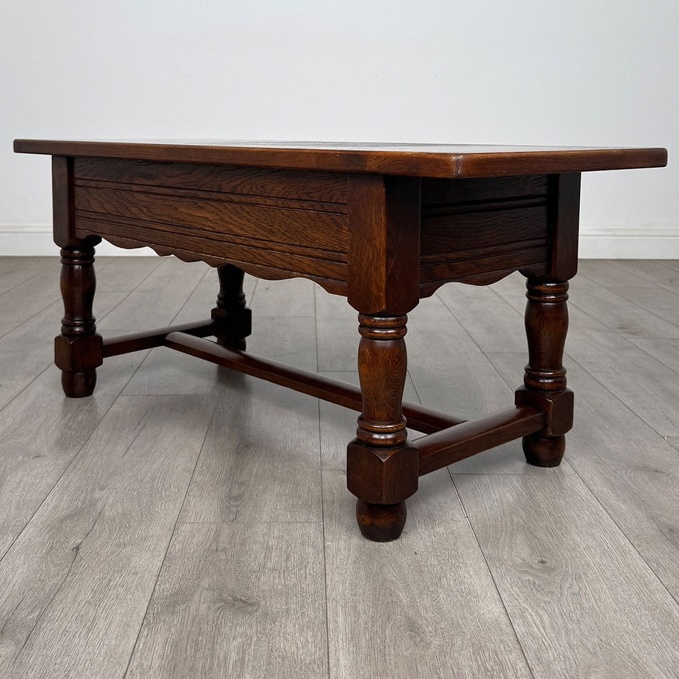Thumbnail: Antique 20th Century Good Quality Coffee Table In Oak ( AF-6574 )
