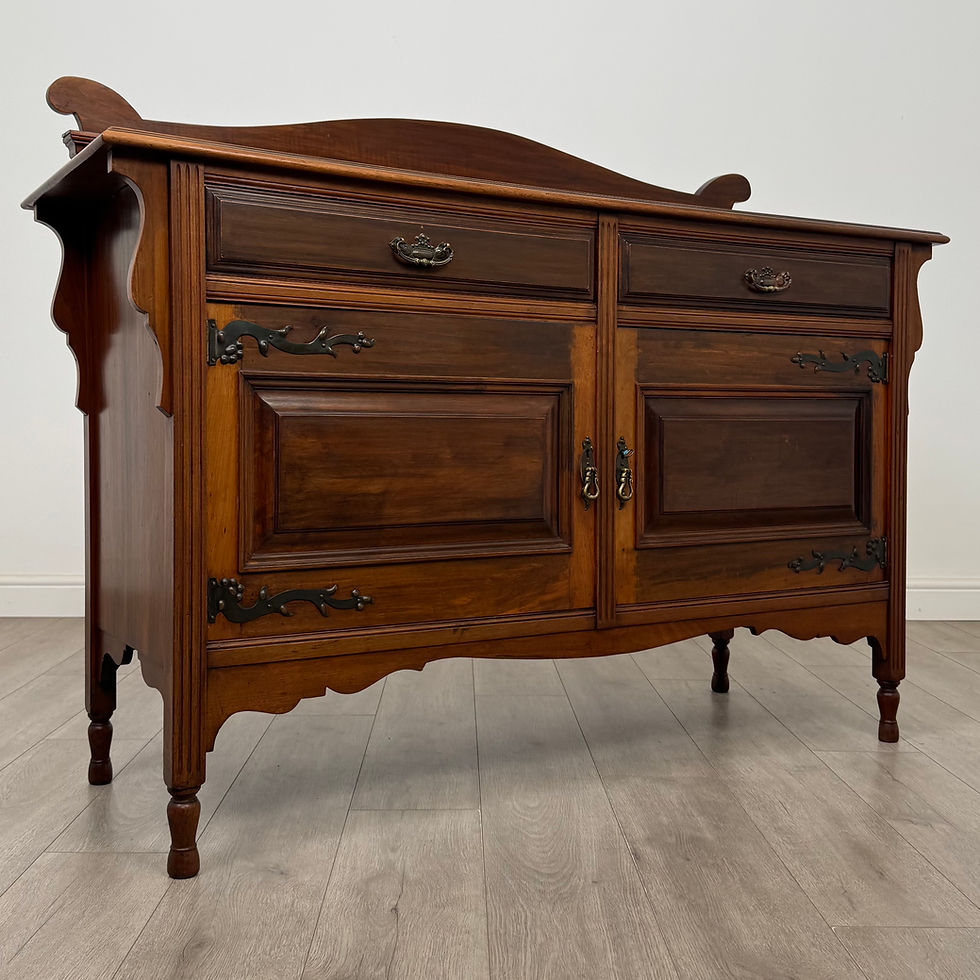 Thumbnail: Antique 20th Century Edwardian Sideboard In Walnut ( AF-5443 )