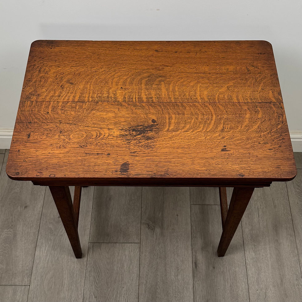 Thumbnail: Antique 20th Century Edwardian Side Table In Oak ( AF-5848 )